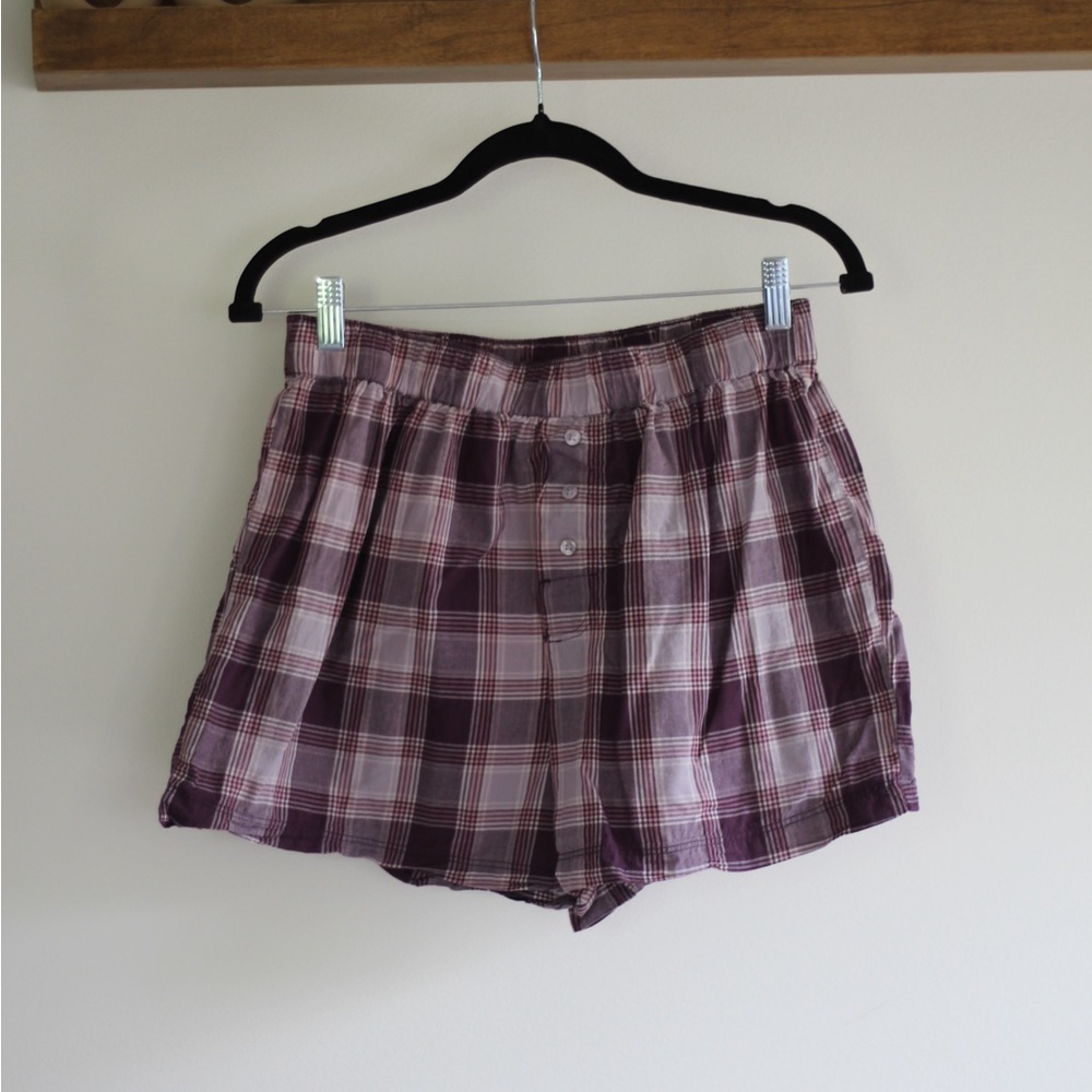 Plaid Purple Women's Shorts